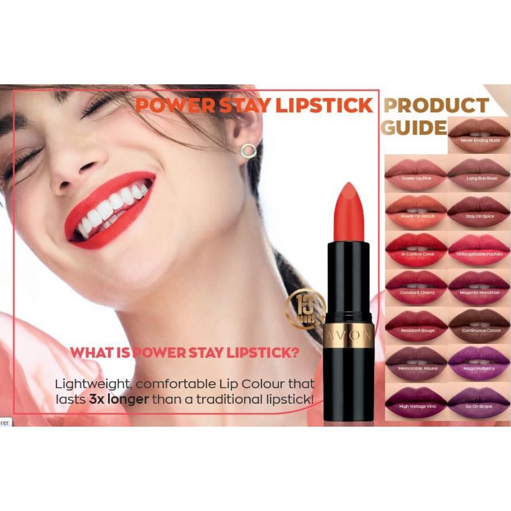 power stay lipstick avon